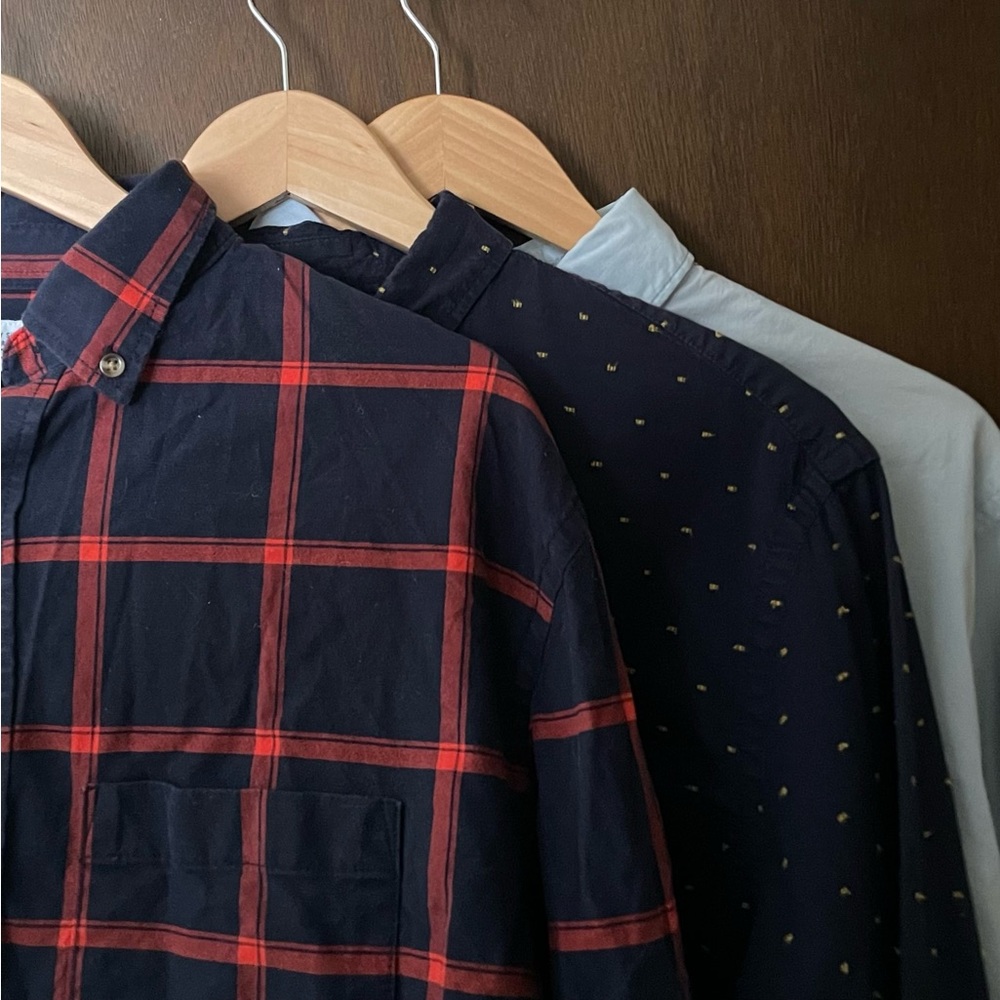 3 Old Navy Mens Button Down Bundle | L